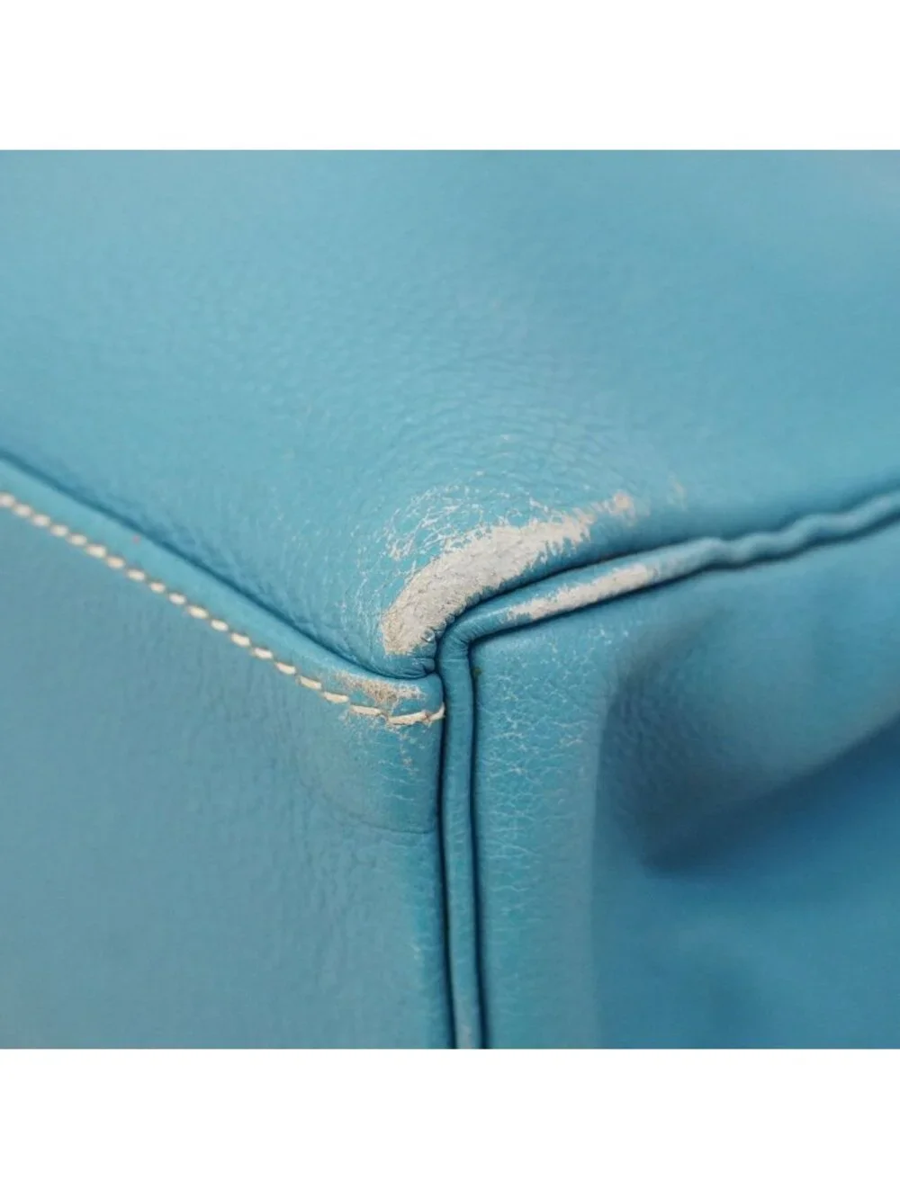 Hermes Backpack Kelly a Dos GM Ardennes Blue Jean Silver